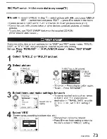 Preview for 73 page of Panasonic LUMIX DMC-TZ4 Operating Instructions Manual