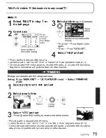 Preview for 75 page of Panasonic LUMIX DMC-TZ4 Operating Instructions Manual