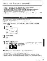 Preview for 77 page of Panasonic LUMIX DMC-TZ4 Operating Instructions Manual