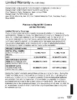 Preview for 107 page of Panasonic LUMIX DMC-TZ4 Operating Instructions Manual