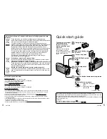 Preview for 3 page of Panasonic LUMIX DMC-TZ6 Operating Instructions Manual