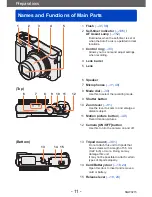 Предварительный просмотр 11 страницы Panasonic Lumix DMC-TZ70 Operating Instructions Manual