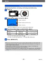 Предварительный просмотр 43 страницы Panasonic Lumix DMC-TZ70 Operating Instructions Manual