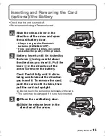 Предварительный просмотр 15 страницы Panasonic Lumix DMC-ZR3 Basic Operating Instructions Manual