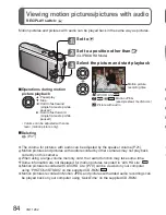 Предварительный просмотр 84 страницы Panasonic LUMIX DMC-ZS1 Operating Instructions Manual