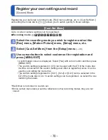 Preview for 70 page of Panasonic Lumix DMC-ZS15 Owner'S Manual