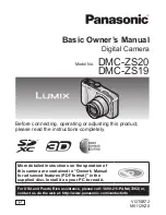 Panasonic Lumix DMC-ZS19 Owner'S Manual предпросмотр