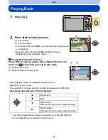 Предварительный просмотр 37 страницы Panasonic Lumix DMC-ZS35 Owner'S Manual