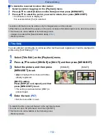 Предварительный просмотр 112 страницы Panasonic Lumix DMC-ZS35 Owner'S Manual