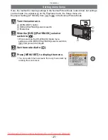 Preview for 21 page of Panasonic LUMIX DMC-ZX1 Operating Instructions For Advanced Features