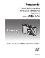 Предварительный просмотр 1 страницы Panasonic LUMIX DMC-ZX3 Operating Instructions Manual