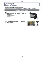 Предварительный просмотр 47 страницы Panasonic LUMIX DMC-ZX3 Operating Instructions Manual