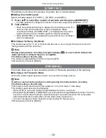 Предварительный просмотр 72 страницы Panasonic LUMIX DMC-ZX3 Operating Instructions Manual