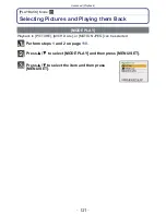 Предварительный просмотр 121 страницы Panasonic LUMIX DMC-ZX3 Operating Instructions Manual
