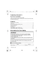 Preview for 2 page of Panasonic Lumix DMW-BTC12 Operating Instructions Manual