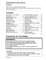 Preview for 2 page of Panasonic Lumix DMW-FL580L Operating Instructions Manual