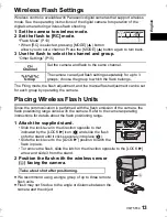 Preview for 13 page of Panasonic Lumix DMW-FL580L Operating Instructions Manual