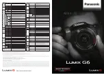 Предварительный просмотр 1 страницы Panasonic Lumix G6 Specifications