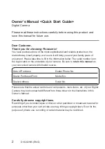 Предварительный просмотр 2 страницы Panasonic LUMIX GH5 II Owner'S Manual