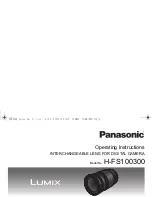 Предварительный просмотр 1 страницы Panasonic Lumix H-FS100300 Operating Instructions Manual