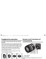 Preview for 5 page of Panasonic Lumix H-FS14140 Operating Instructions Manual