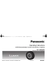 Panasonic Lumix H-H020 Operating Instructions Manual предпросмотр