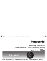 Panasonic Lumix H-H020A Operating Instructions Manual предпросмотр