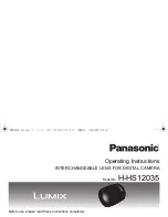 Panasonic Lumix H-HS12035 Operating Instructions Manual preview