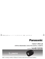 Panasonic Lumix H-HS12035 Owner'S Manual preview