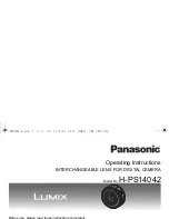 Panasonic Lumix H-PS14042 Operating Instructions Manual preview