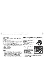 Предварительный просмотр 6 страницы Panasonic Lumix H-X015 Operating Instructions Manual