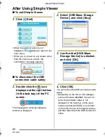 Предварительный просмотр 22 страницы Panasonic LUMIX Simple Viewer Operating Instructions Manual