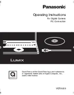 Panasonic Lumix VQT0U23 Operating Instructions Manual preview