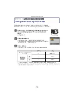 Предварительный просмотр 78 страницы Panasonic Lumix VQT2F10 Operating Instructions Manual