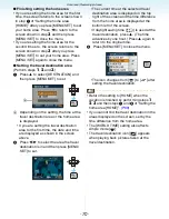 Preview for 70 page of Panasonic LUMIXDMC-FX100 Operating Instructions Manual