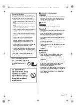 Предварительный просмотр 7 страницы Panasonic LZ1000G Series Operating Instructions Manual