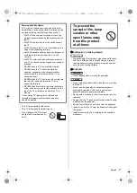 Предварительный просмотр 7 страницы Panasonic LZ2000K Series Operating Instructions Manual