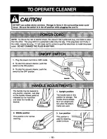 Предварительный просмотр 10 страницы Panasonic M-CV150M Operating Instructions Manual