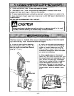 Предварительный просмотр 17 страницы Panasonic M-CV150M Operating Instructions Manual