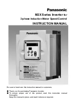 Preview for 1 page of Panasonic M2X Series Instruction Manual