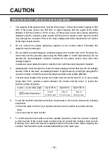 Preview for 10 page of Panasonic M2X Series Instruction Manual