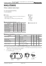 Preview for 1 page of Panasonic MA2J7280G Specification Sheet