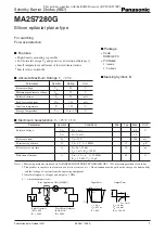 Panasonic MA2S7280G Specification Sheet preview