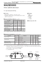 Preview for 1 page of Panasonic MA2SD300G Specification Sheet