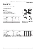 Panasonic MA2SP01 Specification Sheet preview