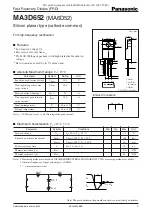 Preview for 1 page of Panasonic MA3D652 Specifications