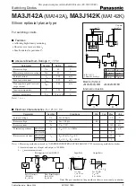 Panasonic MA3J142A Specification Sheet preview