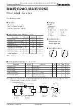 Preview for 1 page of Panasonic MA3S132AG Specification Sheet