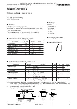 Preview for 1 page of Panasonic MA3S7810G Specification Sheet