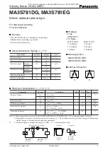 Preview for 1 page of Panasonic MA3S781DG Specification Sheet